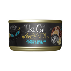 Tiki Cat After Dark Chicken & Quail Egg Recipe in Broth Wet Cat Food 2.8 oz