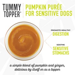 Tiki Dog Tummy Topper Pumpkin Puree & Ginger Grain Free Topper for Dogs 1.5 oz