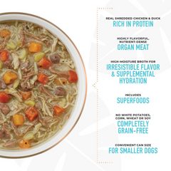 Tiki Dog Petites Grain Free Chicken & Duck Recipe in Chicken Broth Wet Dog Food 9 oz
