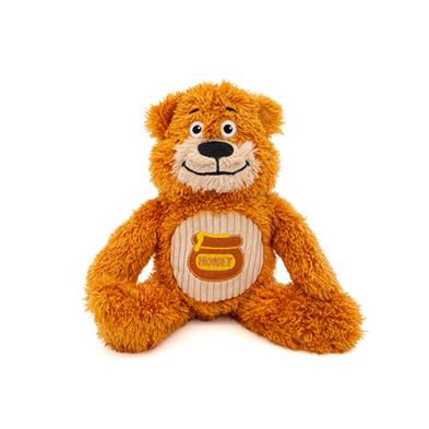 Guru Soft Scents Bear Medium Dog Toy - Honey Scent