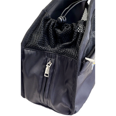 Goo-eez Crossbody Travel Sling Carrier for Pets Black Small