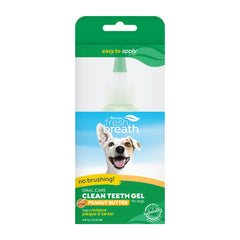 Tropiclean Fresh Breath Peanut Butter Flavored Oral Care Gel for Dogs 2oz
