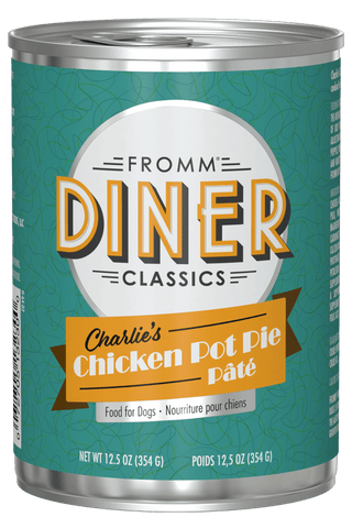 Fromm Diner Classics Charlie's Chicken Pot Pie Pate Wet Dog Food 12.5oz