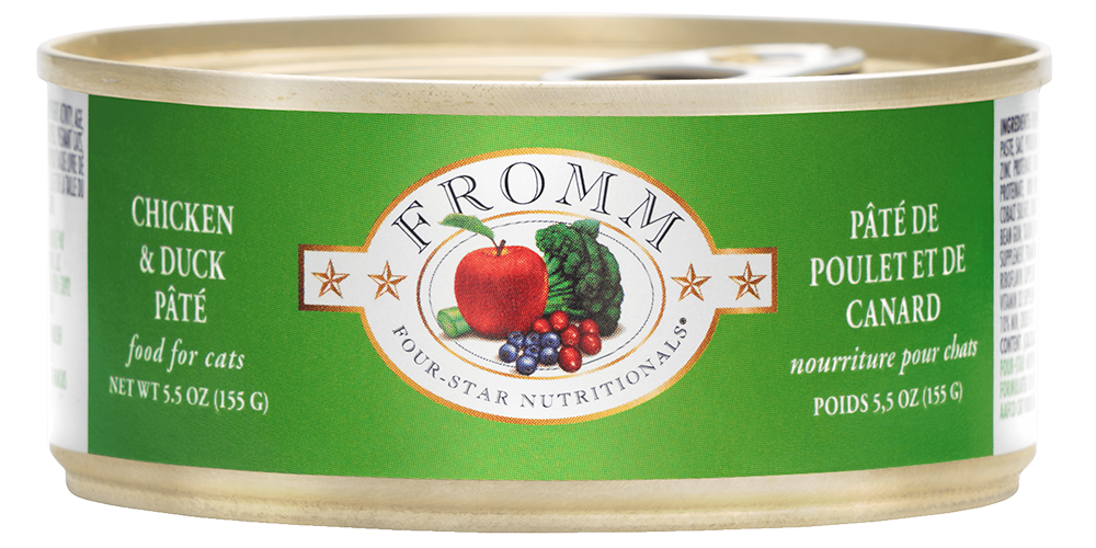 Fromm Feline Four Star Chicken & Duck Pate Wet Cat Food 5.5oz