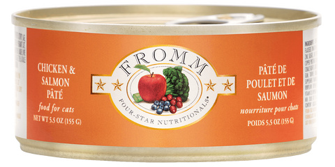 Fromm Feline Four Star Chicken & Salmon Pate Wet Cat Food 5.5oz