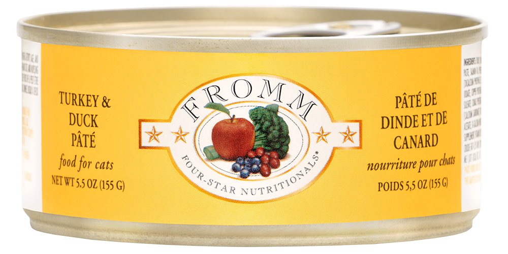 Fromm Feline Four Star Turkey & Duck Pate Wet Cat Food 5.5oz