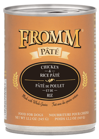 Fromm Chicken & Rice Pâté Wet Dog Food 12.2oz