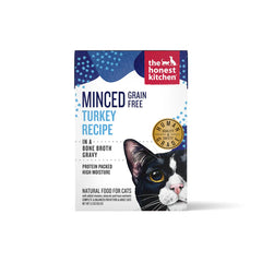 The Honest Kitchen Minced Grain Free Turkey Recipe in A Bone Broth Gravy Wet Cat Food 5.5oz