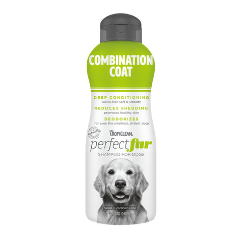 Tropiclean Perfect Fur Combination Coat Shampoo for Dogs 16oz