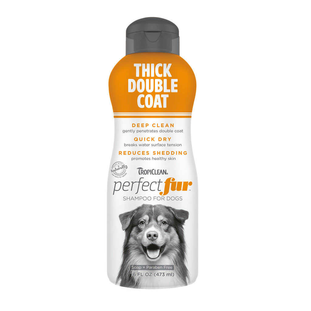 Tropiclean Perfect Fur Thick Double Coat Shampoo for Dogs 16oz