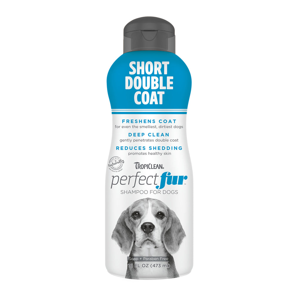 Tropiclean Perfect Fur Short Double Coat Shampoo for Dogs 16oz