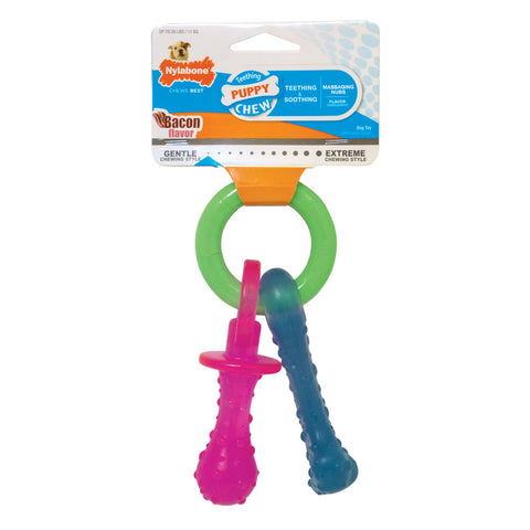 Nylabone Puppy Pacifier Bacon Flavor