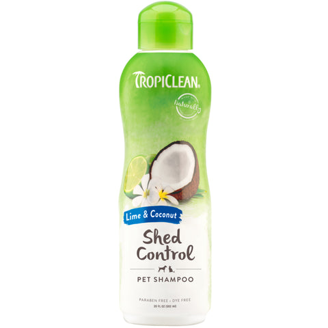 Tropiclean Lime & Coconut Shed Control Dog & Cat Shampoo 20oz