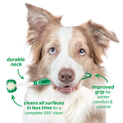 Tropiclean Tripleflex Toothbrush for Dogs
