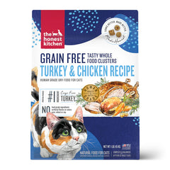 The Honest Kitchen Whole Food Clusters Grain Free Chicken & Turkey Recipe Cat Food 1lb
