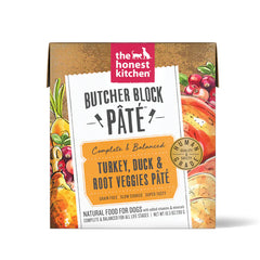 The Honest Kitchen Turkey, Duck & Root Veggies Butcher Block Pate 10.5oz
