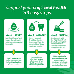 Tropiclean Fresh Breath Oral Care Kit for Puppies