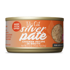 Tiki Cat Silver Pate Chicken Recipe in Broth Wet Cat Food 2.4oz