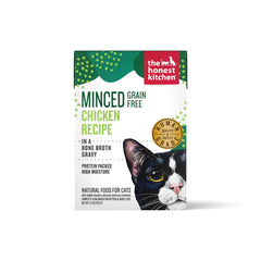 The Honest Kitchen  Minced Grain Free Chicken Recipe in A Bone Broth Gravy Wet Cat Food 5.5 oz