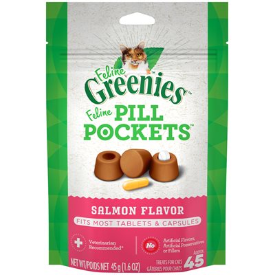 Greenies Cat Pill Pockets Salmon 1.6oz