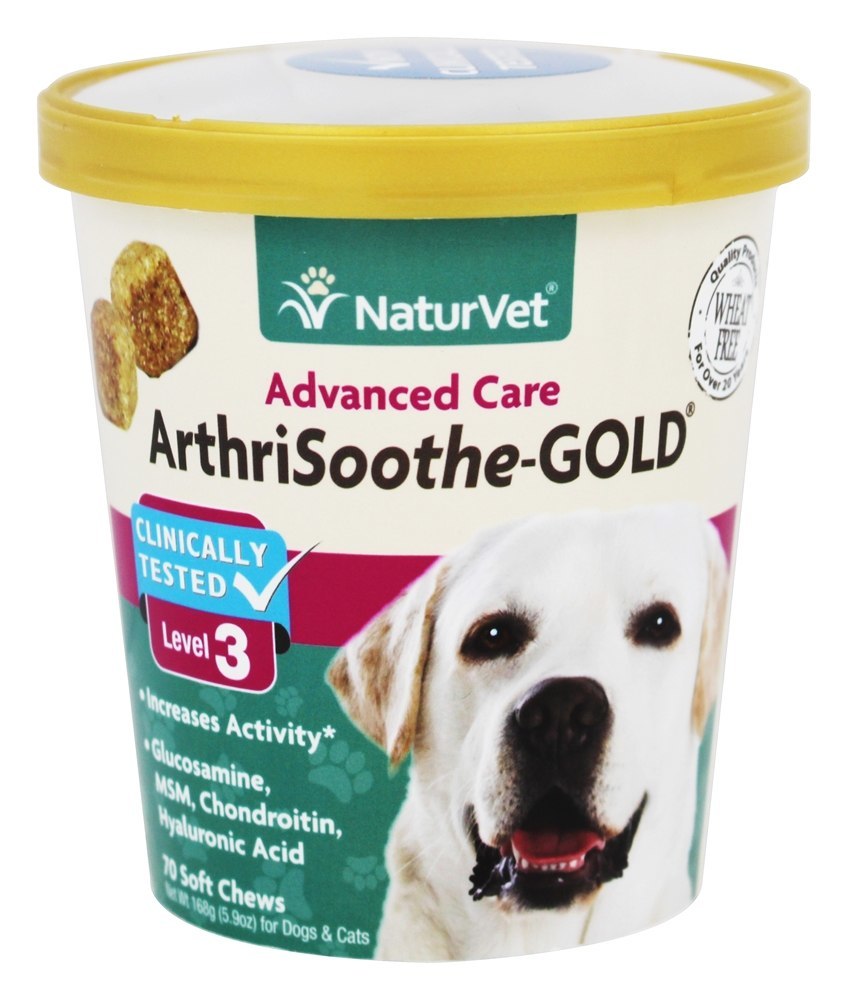 NaturVet Arthrisoothe Gold Soft Chews 70ct.