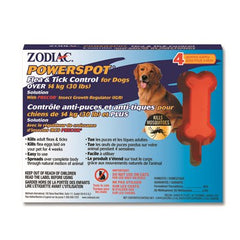 Zodiac Spot-on For Dogs Large Dogs 30lbs +