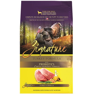 Zignature Dog Limited Ingredient Grain Free Turkey