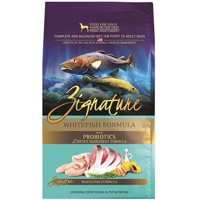 Zignature Dog Limited Ingredient Grain Free Whitefish