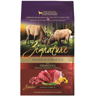 Zignature Dog Limited Ingredient Grain Free Venison