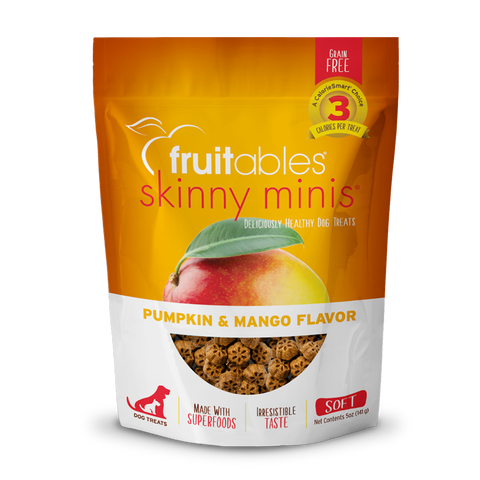 Fruitables Skinny Minis Pumpkin & Mango Flavor Dog Treats 5oz