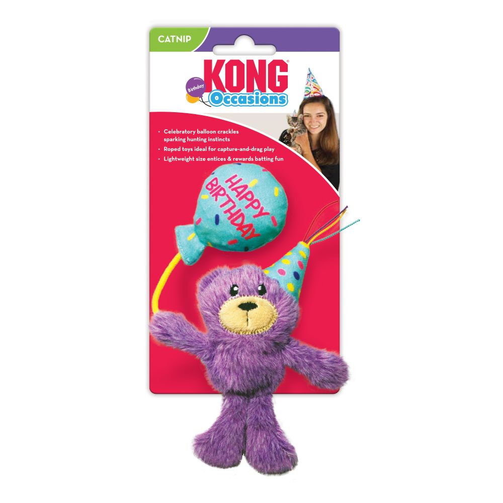 Kong for Cats Occasions Birthday Teddy