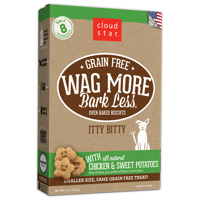 Wag More, Bark Less Grain Free Oven Baked Itty Bitty Chicken & Sweet Potato 7oz