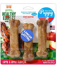 Nylabone Healthy Edibles Puppy Lamb & Apple 3 Pack