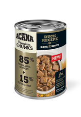 Acana Premium Chunks, Duck Recipe in Bone Broth