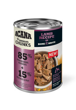 Acana Premium Chunks, Lamb Recipe in Bone Broth