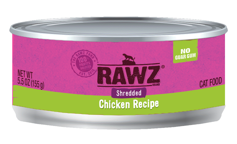 Rawz Shredded Chicken Recipe Wet Cat Food