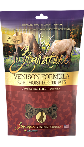 Zignature Venison Formula Soft Moist Treats for Dogs
