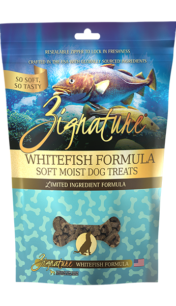 Zignature Whitefish Formula Soft Moist Treats for Dogs