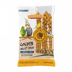 Sunseed Golden Millet Spray Natural Treat 4oz 7ct