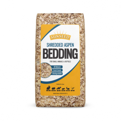 Sunseed Shredded Aspen Bedding For Small Animals & Reptiles 8L