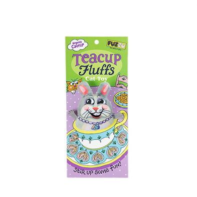 Fuzzu Tea Cups Fluffs Bunny Cat Toy
