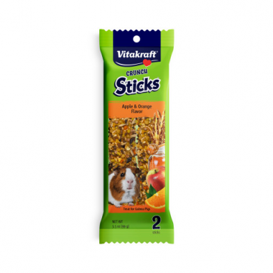 Vitakraft Crunch Sticks Apple & Orange Flavor Treat for Guinea Pigs 3.5 oz