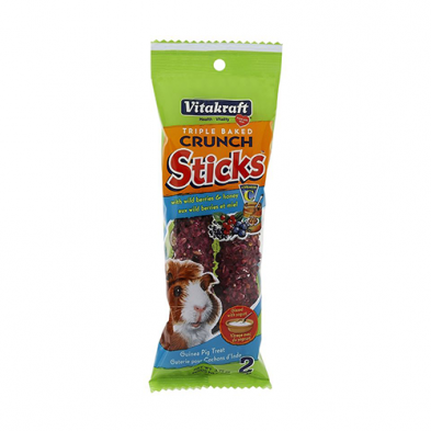 Vitakraft Triple Baked Crunch Sticks With Wildberries and Honey Guinea Pig Treat