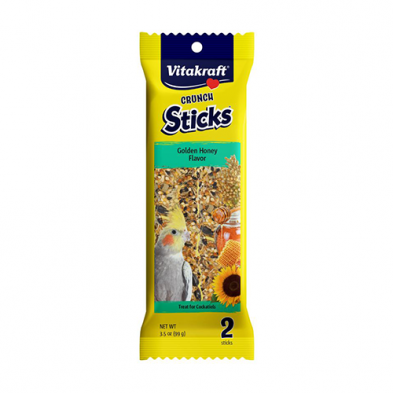 Vitakraft Crunch Sticks Golden Honey Flavor Cockatiel Treat