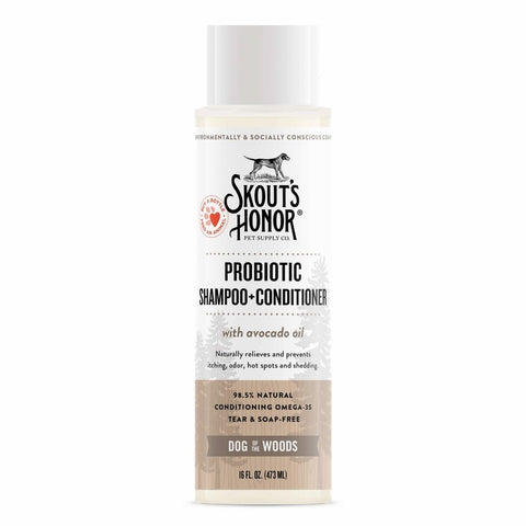 Skouts Honor Probiotic Shampoo + Conditioner for Dogs & Cats Dog of the Woods 16oz