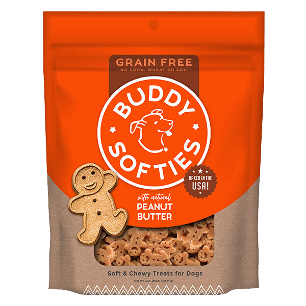 Buddy Biscuit Grain Free Soft & Chewy Peanut Butter Treats 5oz