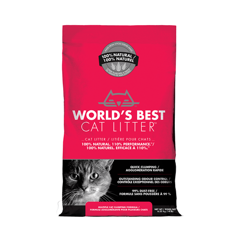 World's Best Clumping Multiple Cat Unscented Litter 14lb